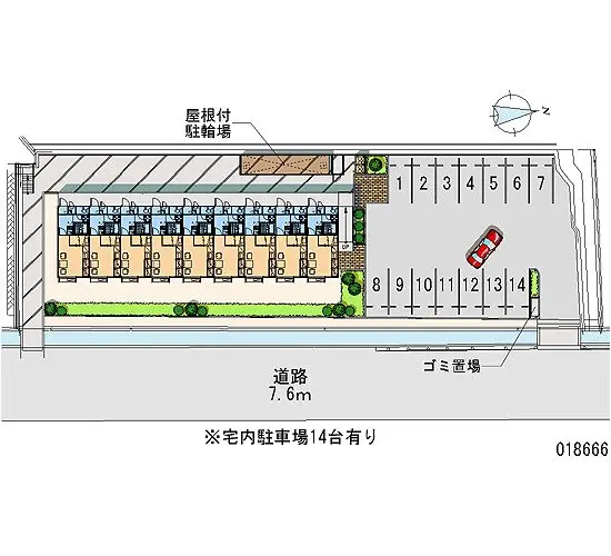高知市十津４丁目　月極駐車場（LP）